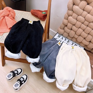 <span class=keywords><strong>Pantaloni</strong></span> sportivi ispessiti autunno inverno per ragazzi e ragazze <span class=keywords><strong>pantaloni</strong></span> della <span class=keywords><strong>tuta</strong></span> foderati in pile abbigliamento caldo per bambini 2-12 anni - Product Image 2