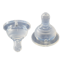 Vente directe du fabricant chinois Tétine de biberon à col large sans BPA pour bébé de 0 à 12 mois en silicone