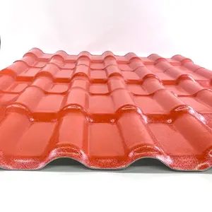 Anti air atap lembaran bergelombang panas terisolasi Asa sintetis Resin ubin atap gelang atap