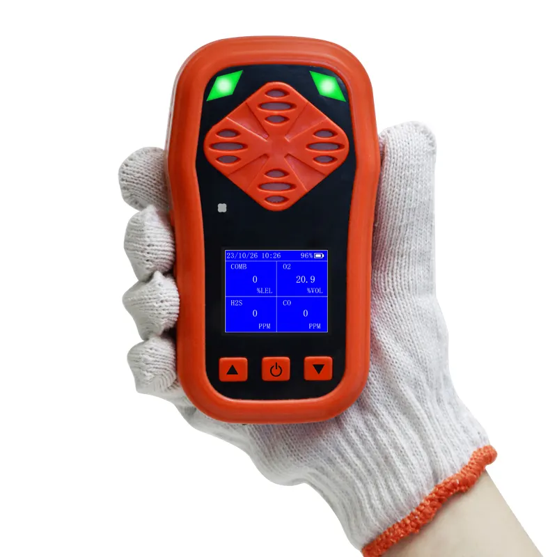 Yaoan Handheld Multi-gas Monitor Flammable Combustible Gas Detection Instruments Portable 4 In 1 Gas Leak Detector