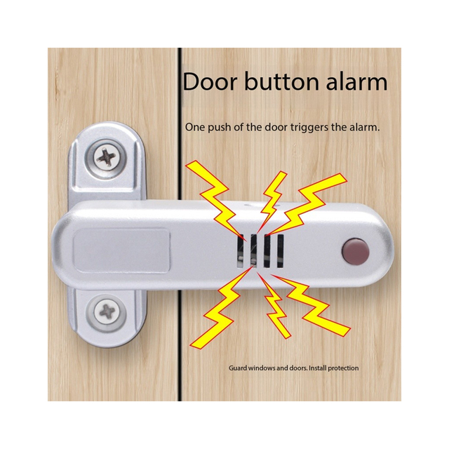 High Security Handlebar Home Door Sensor Door Stopper Alarm
