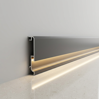 Plinthe LED Moderne Étanche en Aluminium Durable pour Projets Hôteliers, d'Appartements et d'Ingénierie