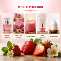 Huile essentielle aromatique de qualité alimentaire à la fraise, pureté 100 %, pour additifs alimentaires et excipients de confiserie