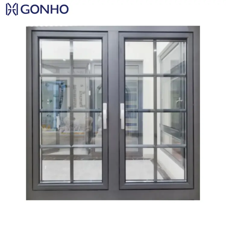 Puertas y ventanas insonorizadas de aluminio Sistema de aluminio Ventana abatible Hogares