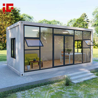 Maisons conteneurs préfabriquées démontables de 20 pieds et 40 pieds, maisons mobiles modulaires, mini-maisons préfabriquées, cabines de bureau pliables portables en Chine