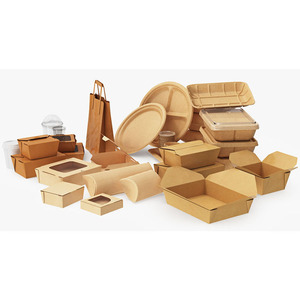Caja de Almuerzo Desechable para Comida para Llevar, de Papel Kraft Ecológico, con Diseño de Impresión de Logotipo Personalizado, para Pollo y Comida Rápida - Product Image 4