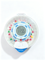 Dispensador de Pastillas Inteligente Automático con Wi-Fi, Pantalla LCD Grande, Gestión Mensual de Medicamentos, Fácil Configuración, Uso Doméstico, 28 Días