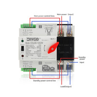 DIY GO EWelink 2P 4P WIFI Smart ATS Minuteur 220V Commutateur de transfert automatique double alimentation Télécommande sans interruption 125A