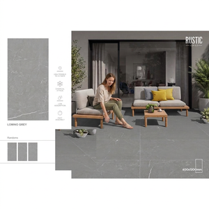 Rustic Brown Glazed Porcelain Floor Wall Tiles Morella Brown 600x1200mm Non Slip Interior Collection - Product Image 4