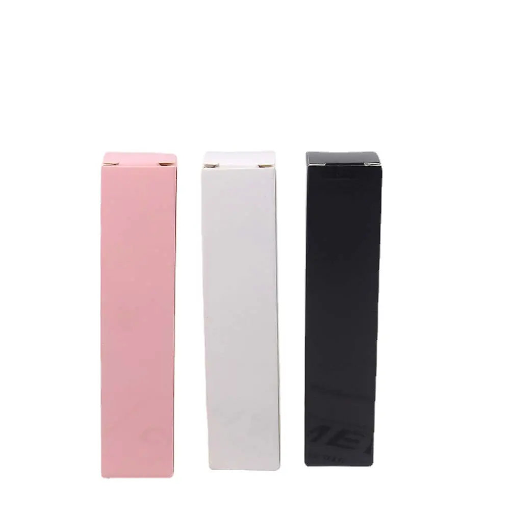 Colle magique adhésive en papier avec logo personnalisé, boîte d'emballage rose, blanc, noir, pour stylo à eyeliner, crème à cils, 10 pièces