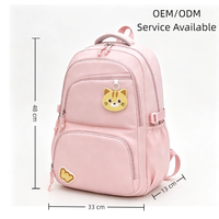Sac à dos léger et imperméable pour adolescents et étudiants, sac d'école multi-poches pour lycéens et collégiens