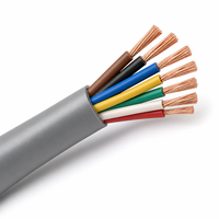Câble de commande KVV ignifuge, 99,9 % cuivre pur, multiconducteurs, gaine PVC noire, 450/750V, non hygroscopique