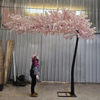 Arche florale décorative personnalisable en soie artificielle AT2016, arbre de cerisier artificiel Sakura, faux arbres à fleurs de cerisier, décoration d'arbre de mariage