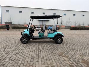 Voiturette de golf moderne 4x4 noire à 4 places avec haute capacité de montée pour club, complexe hôtelier, parcours de golf, camping - Product Image 3