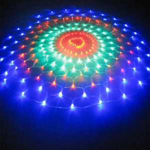 1.5x1.5m 3x2m/6x4/8*10m <span class=keywords><strong>LED</strong></span> Net lưới cổ tích chuỗi ánh sáng Vòng hoa rèm cửa sổ giáng sinh cổ tích Ánh sáng đám cưới bên kỳ nghỉ ánh sáng - Product Image 1