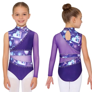 Maillot de Gimnasia para Niñas de 6 a 16 Años, Traje de Danza para Competencia, Body para Actuaciones en Escenario, Práctica Diaria, Baile de Salón - Product Image 2