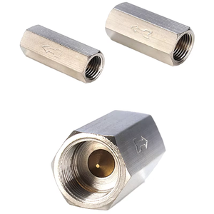 Válvula de Retención Neumática Manual para Agua, Sellado EPDM, OEM ODM, Rosca de 1 1/2 Pulgadas, Latón, Serie CV, Hexagonal, Unidireccional - Product Image 1