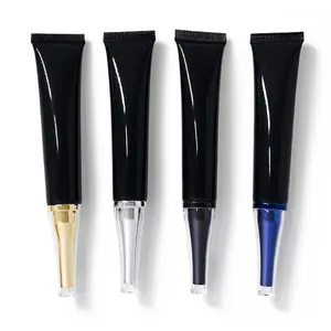 20g Cosmetic Eye Cream Black Light-Proof Packaging Empty Bottle Foundation Squeeze Soft Tube