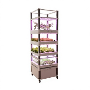 Système d'irrigation hydroponique vertical automatique d'intérieur avec pompe, respectueux de l'environnement, certifié qualité alimentaire, pour ferme et maison, léger - Product Image 1