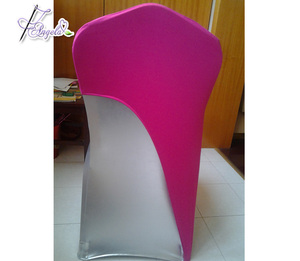 Angela Wedding Red Universal Spandex <strong>Chair</strong> Head Rest <strong>Covers</strong> <strong>Half</strong> <strong>Chair</strong> <strong>Covers</strong> for Banquet <strong>Chairs</strong> - Product Image 3