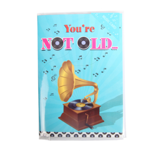 High Quality Custom Printable Holiday Gift Cards with Music Envelope Included CMYK Printing Creative music gift greeting card
