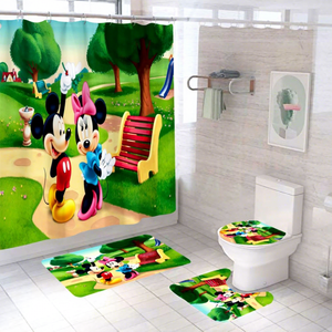 Juego <span class=keywords><strong>de</strong></span> <span class=keywords><strong>Baño</strong></span> <span class=keywords><strong>de</strong></span> Diseño <span class=keywords><strong>de</strong></span> Lujo - Cortina <span class=keywords><strong>de</strong></span> Ducha Impermeable <span class=keywords><strong>de</strong></span> Poliéster con 12 Ganchos y Tapete <span class=keywords><strong>de</strong></span> <span class=keywords><strong>Baño</strong></span> Antideslizante - Logotipo Personalizado 72x72 pulgadas - Product Image 3