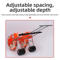 Semoir manuel à deux rangs, planteur portable haute performance pour les grandes graines