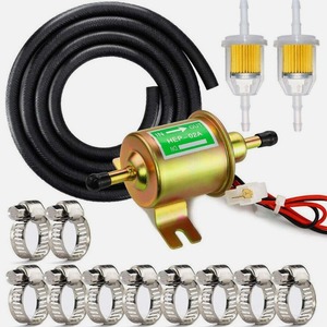 Hep02A Electronic Fuel <b>Pump</b> Kit <b>12V</b> Low Pressure Diesel <b>Pump</b> For Retrofit Upgrade With Hose Filters Clamps - Product Image 1