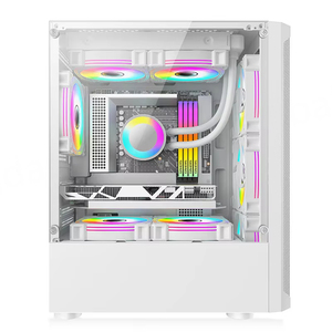 เคสคอมพิวเตอร์ตั้งโต๊ะแบบ Full Tower ดีไซน์ใหม่ วัสดุโลหะ รองรับเมนบอร์ด ATX พร้อมแผงข้างกระจกนิรภัย มีสินค้าในสต็อก - Product Image 4