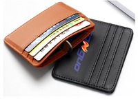 Ranguo Özel PU Kartlık Cüzdan Çoklu Bölmeli RFID Engelleyici Klasik Tasarım Kare Şekilli Kişiselleştirilmiş Logo Promosyonlu
