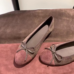 Zapatos Planos de Cuero Genuino Color Rosa Antiguo Estilo Francés 2026 para Mujer, con Lazo Decorativo, Versátiles, Casuales, de Vestir, Nueva Llegada - Product Image 3