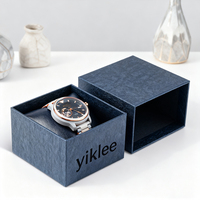 Caja de Reloj de Cartón con Logotipo Personalizado en Dorado, Caja de Regalo para Reloj de Negocios, Caja de Regalo para Reloj de Mujer