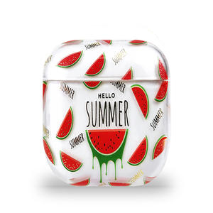 Housse transparente pour <span class=keywords><strong>Airpods</strong></span>, mignon filles femmes Fruits Flamingo lisse dur PC étui pour <span class=keywords><strong>Airpods</strong></span> étui de charge 2 & 1 - Product Image 2