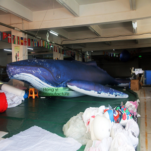 Đại dương Thế Giới thăm dò hoạt động quảng cáo khổng lồ trang trí PVC <span class=keywords><strong>Inflatable</strong></span> cá voi - Product Image 5