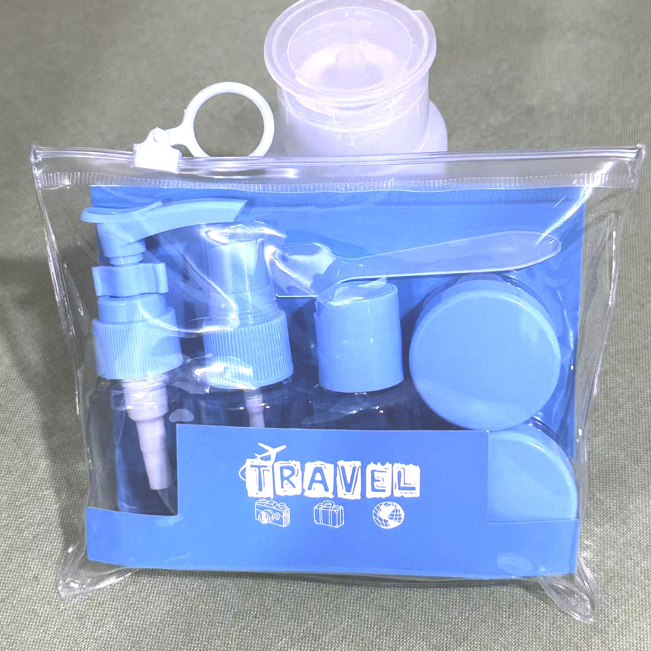 Blue 6 piece- 30ml; blue [6 piece set]; pet pp - 30ml
