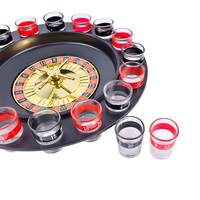 Jeu de roulette russe avec verres à shot pour une activité de fête amusante et livraison rapide