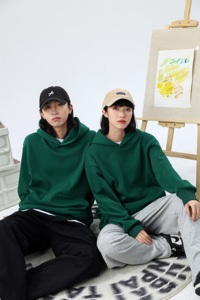 Sudaderas con <span class=keywords><strong>Capucha</strong></span> de Forro Polar Grueso de 350 Gramos al por Mayor, <span class=keywords><strong>sin</strong></span> Cordones, con Logotipo Personalizado, Lisas, con Bolsillos - Product Image 4