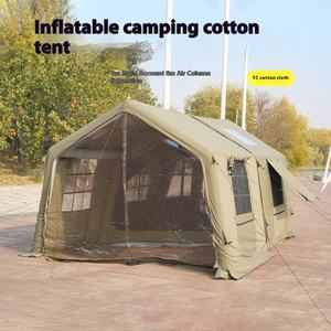 Pabrik grosir mewah besar otomatis Hijau tahan hujan tahan air 8 + 8 ㎡ luar ruangan tenda tiup - Product Image 3