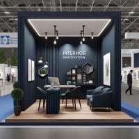 Stand d'exposition modulaire moderne clé en main MEGA pour événements, boutiques éphémères et centres commerciaux