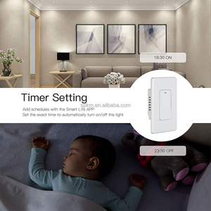 SPKM DS-122 2.4Ghz WiFi Alexa & 谷歌语音控制三向图雅智能灯开关双按钮控制智能家居产品 - Product Image 4