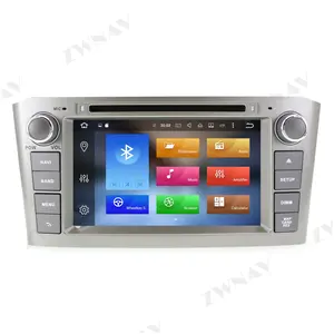10 T25 ZWNAV Para Toyota Avensis 2002 - 2008 Android Navegação GPS Video Player Multimídia Rádio Do Carro Auto Eletrônico 4 + 64G