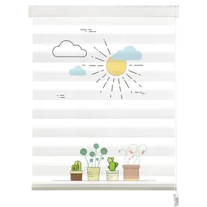 Tende <span class=keywords><strong>a</strong></span> <span class=keywords><strong>Rullo</strong></span> <span class=keywords><strong>con</strong></span> <span class=keywords><strong>Stampa</strong></span> Digitale 3D Motivo Zebrato <span class=keywords><strong>Tenda</strong></span> <span class=keywords><strong>a</strong></span> <span class=keywords><strong>Rullo</strong></span> per Finestre <span class=keywords><strong>con</strong></span> <span class=keywords><strong>Stampa</strong></span> Digitale Motivo Personalizzato - Product Image 2