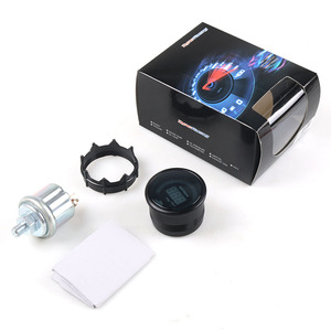 12V Universal Racing LED Scale + Digital Display 52mm <b>Car</b> Hydraulic Pressure Gauge with <b>Sensor</b> Universal <b>for</b> Instrument Panel - Product Image 1