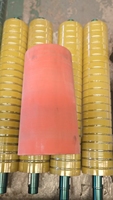 Rouleau en caoutchouc silicone Ruiyi RY-125, taille personnalisée, haute résistance à la température (30~100 Shore), pour estampage à chaud et découpe, MOQ 1 pièce