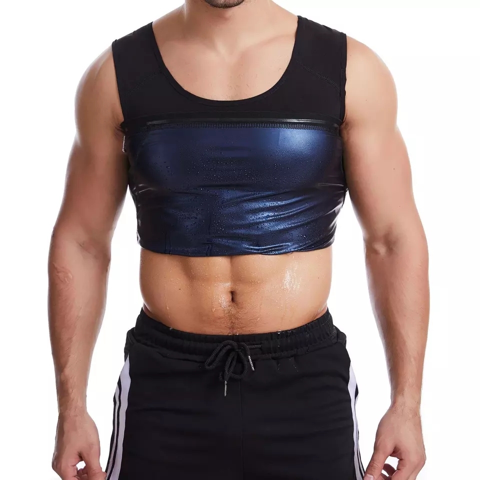 Adjustable Professional Home Use Workout Body Shaper Men Trapping Compression Tank Top Suit Sauna Sweat Vest