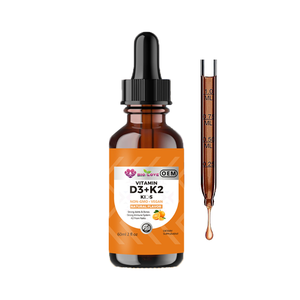 Gouttes de <span class=keywords><strong>vitamine</strong></span> D3 K2 pour nourrissons, 60 gouttes, recommandées par les pédiatres pour un <span class=keywords><strong>d</strong></span>éveloppement immunitaire et squelettique sain - Product Image 1
