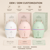 Humidificateur d'air miniature silencieux Whisper Quiet 200 ml (0,2 L) pour chat, USB Type C, diffuseur de brume froide personnel avec fenêtre de niveau d'eau pour bureau, voiture