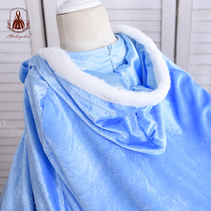 Costume Cosplay pour fille Style européen et américain, <span class=keywords><strong>robe</strong></span> reine <span class=keywords><strong>des</strong></span> <span class=keywords><strong>neiges</strong></span>, <span class=keywords><strong>robe</strong></span> à pompons - Product Image 6
