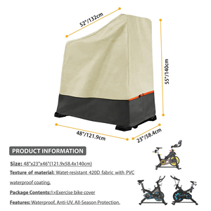 BEELAND Intérieur Vélo Housse De Protection Résistant À La Poussière Étanche Spinning Vélo Couverture Uv Résistant Vélo D'exercice Couvre - Product Image 2