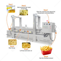 MY Commercial Nouvelle Machine à Frire Continue en Acier Inoxydable 304 avec Contrôle Automatique de la Température pour Frites, Donuts et Nuggets de Poulet